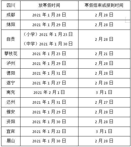 最新中小学放假时间及其影响