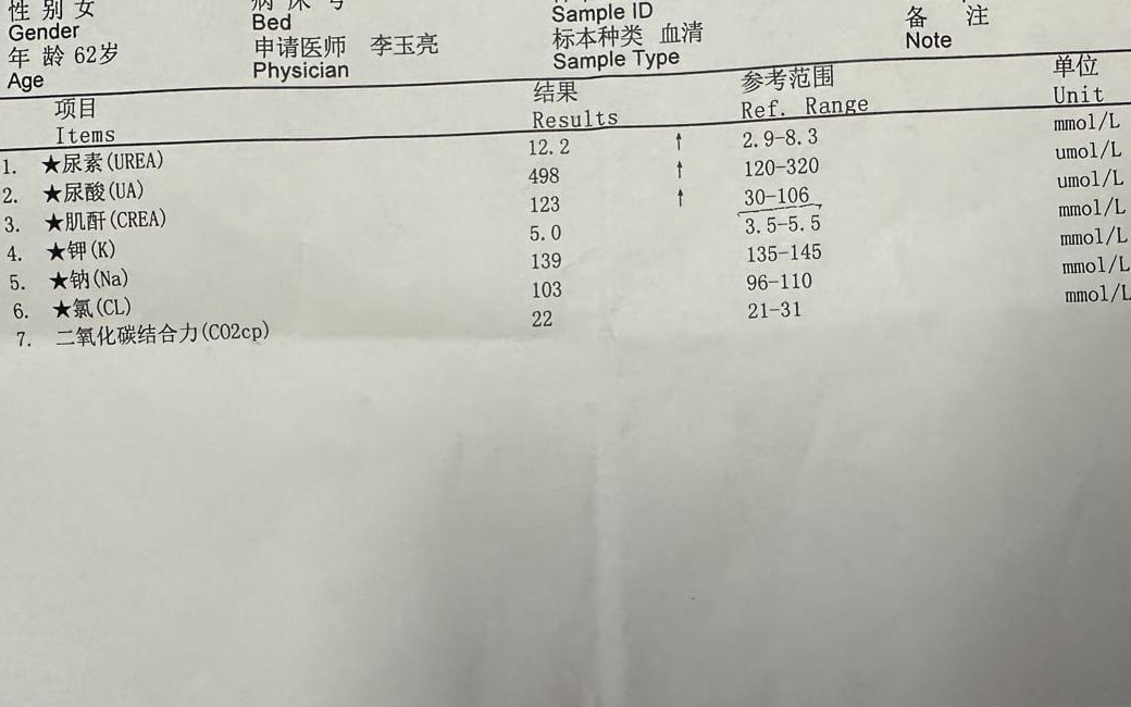 血肌酐正常值最新标准2022，了解与关注的重要性