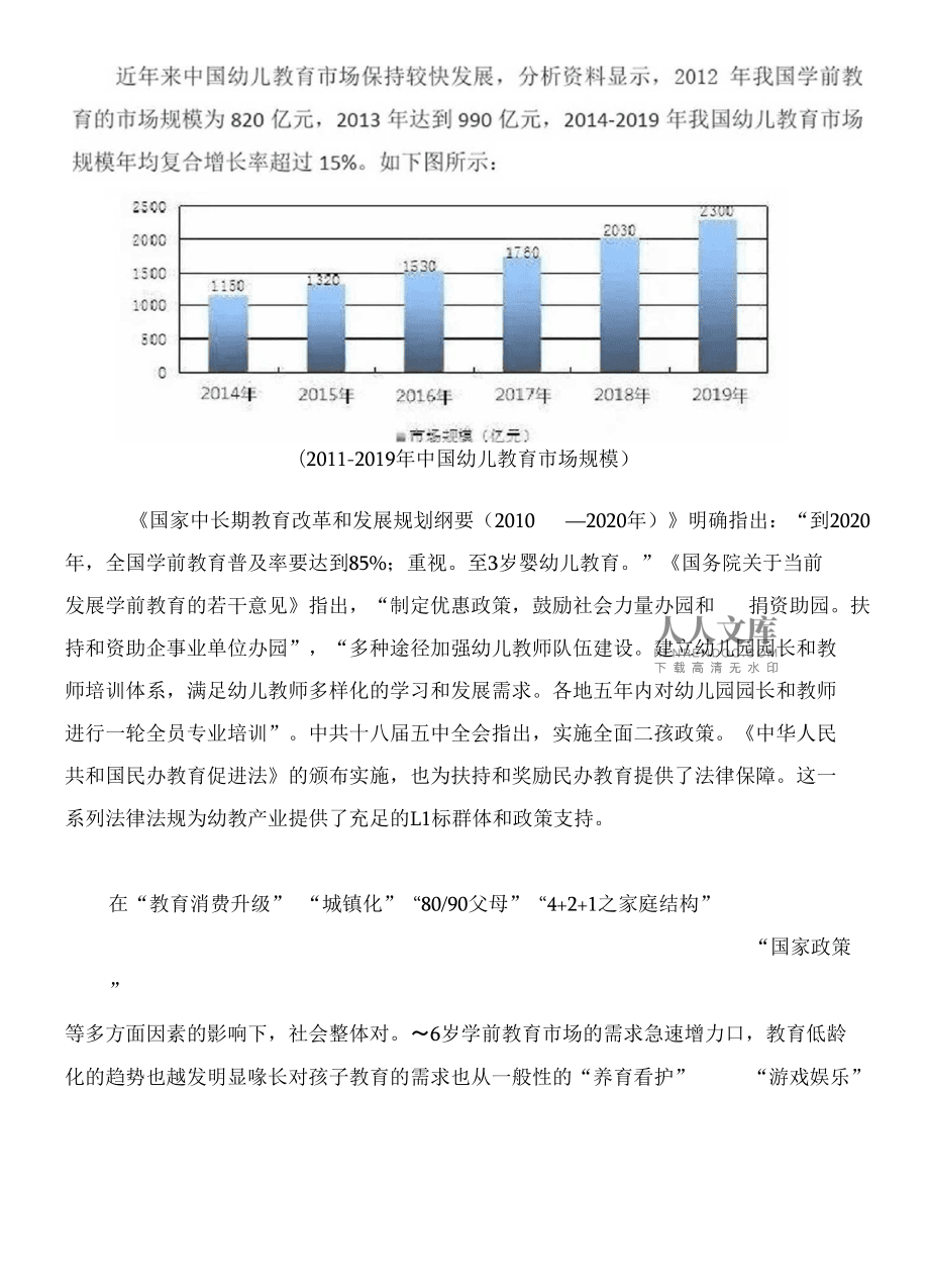 学前教育发展最新趋势