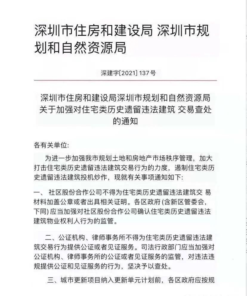 深圳市小产权房最新政策解析