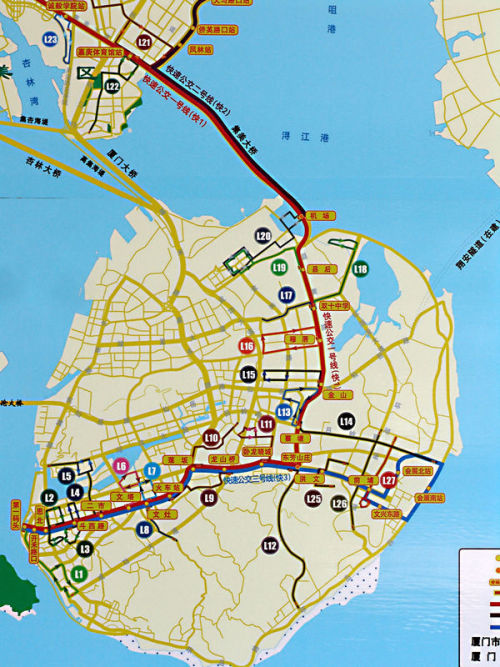 厦门BRT路线最新高清图，便捷交通的新面貌